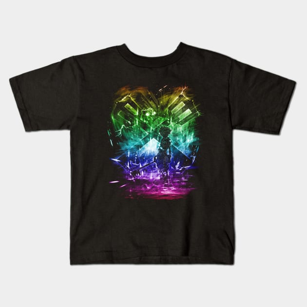 key storm -rainbow version Kids T-Shirt by kharmazero